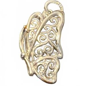 Enchanting Silver Butterfly Pendant Charm – A Whimsy Treasure for Your Spirit